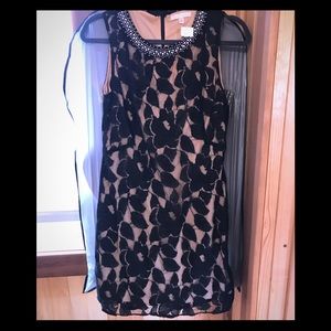 Under skies Black lace embellished dress